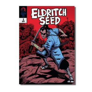 The physical edition cover for my gritty, black-and-white world of outlaw comics with this piece of Cthulhu from my new comic, Eldritch Seed. This isn't your average cosmic horror—this is a brutal, old-school take on Lovecraft's iconic monster, drawn with heavy inks and raw, unfiltered energy. If you're into the aesthetics of 90s indie comics and cosmic horror, this is for you.